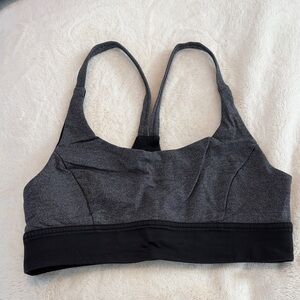 Lululemon Athletica Charcoal and Black Sports Bra